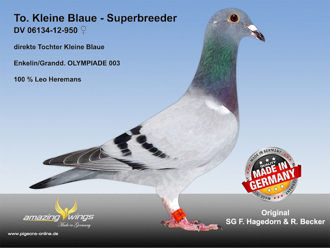 Tochter Kleine Blaue